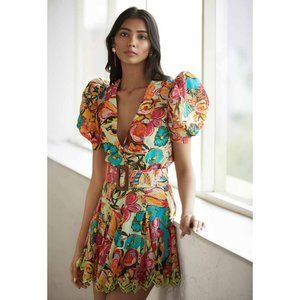 Hemant & Nandita Aroha Puff Sleeve Bodysuit